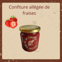 Confiture de Fraises Allégée en Sucre - pot 220 g